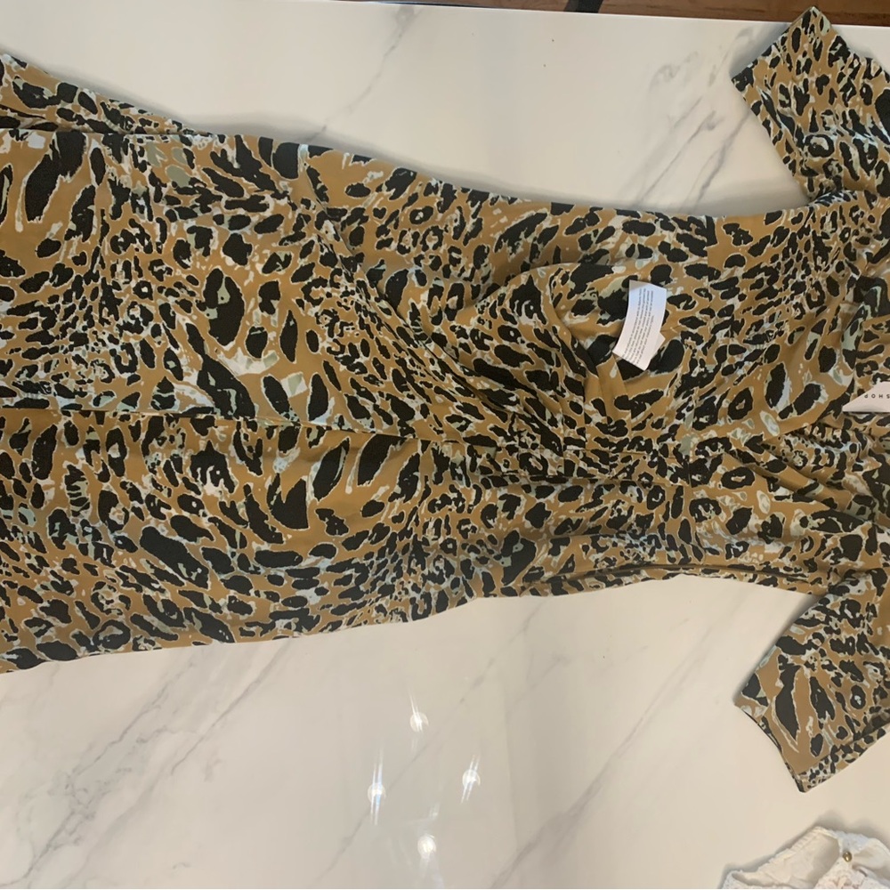 Topshop Animal Print Dress
